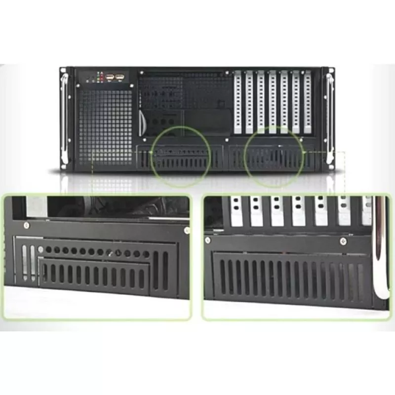 Techly Θήκη βιομηχανικού rack 19/Desktop 4U Ultra Compact Μαύρο I-CASE MP-P4HX-BLK6
