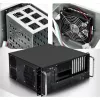 Techly Θήκη βιομηχανικού rack 19/Desktop 4U Ultra Compact Μαύρο I-CASE MP-P4HX-BLK6