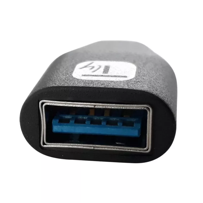 Techly προσαρμογέας USB-C βύσμα αρσενικό σε USB-A υποδοχή θηλυκή μαύρο, USB A, USB C, μαύρο