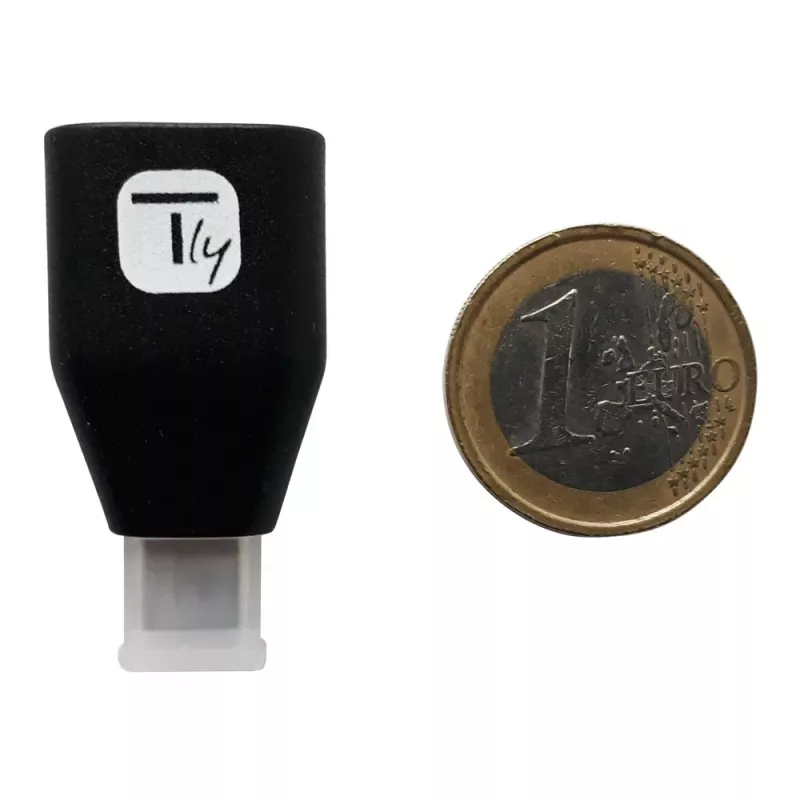 Techly προσαρμογέας USB-C βύσμα αρσενικό σε USB-A υποδοχή θηλυκή μαύρο, USB A, USB C, μαύρο