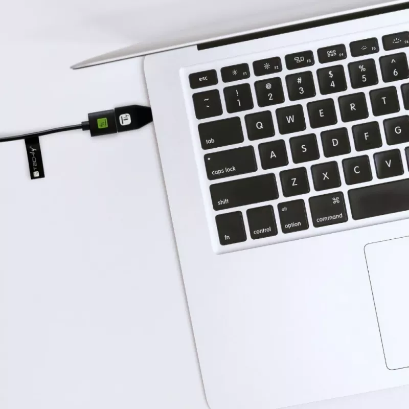 Techly προσαρμογέας USB-C βύσμα αρσενικό σε USB-A υποδοχή θηλυκή μαύρο, USB A, USB C, μαύρο