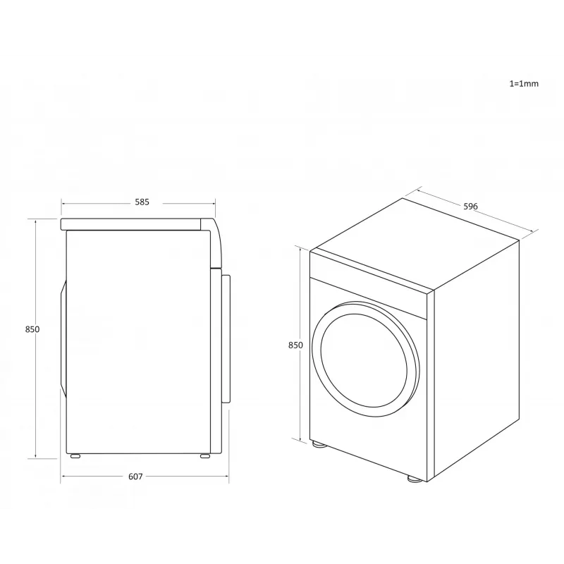 Candy Smart Pro CSOE H10A2TE-S Στεγνωτήριο ρούχων ελεύθερο μπροστινής φόρτωσης 10 kg Λευκό