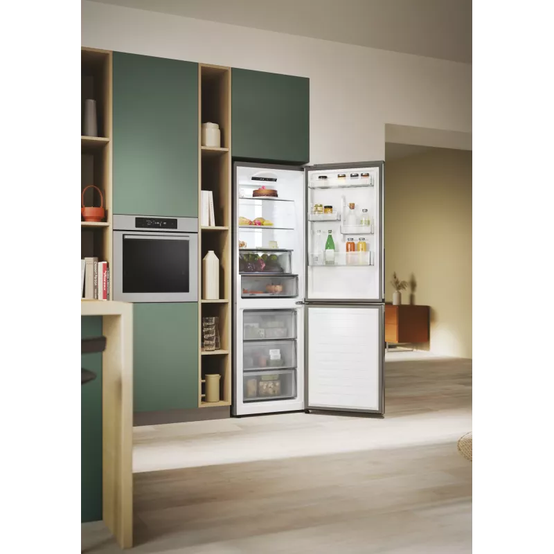 Candy ECN4CQTEX186 Ελεύθερο 355 L Ανοξείδωτο ατσάλι