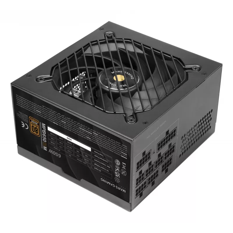 Mars Gaming MPB650SIM τροφοδοτικό 650 W 24-pin ATX ATX μαύρο