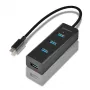 Axagon HUE-S2C Hub διασύνδεσης USB 3.2 Gen 1 (3.1 Gen 1) Type-A 5000 Mbit/s μαύρο