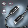 Axagon BUCM432-CM10AB Καλώδιο USB USB4 Gen 3x2 1 m USB C μαύρο