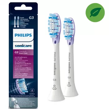 Philips Sonicare G3 Premium Gum Care HX9052/17 2x ανταλλακτικές κεφαλές ηχητικής οδοντόβουρτσας