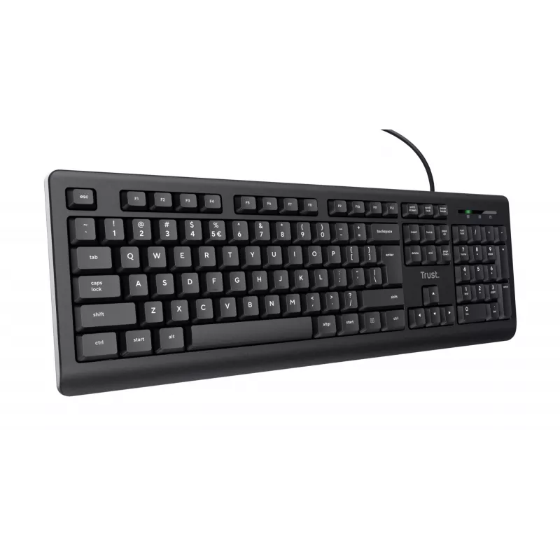 Trust TK-150 Πληκτρολόγιο Universal USB QWERTY Μαύρο