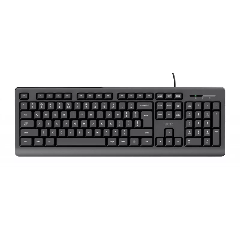 Trust TK-150 Πληκτρολόγιο Universal USB QWERTY Μαύρο