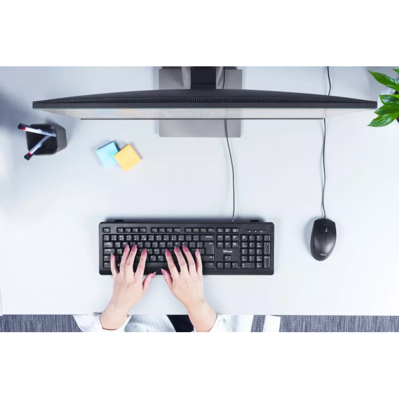 Trust TK-150 Πληκτρολόγιο Universal USB QWERTY Μαύρο
