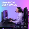 Τραπέζι Trust GXT 710 Luminus Pro μαύρο ορθογώνιο ABS/PC 1200x600x740mm