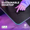 Τραπέζι Trust GXT 710 Luminus Pro μαύρο ορθογώνιο ABS/PC 1200x600x740mm