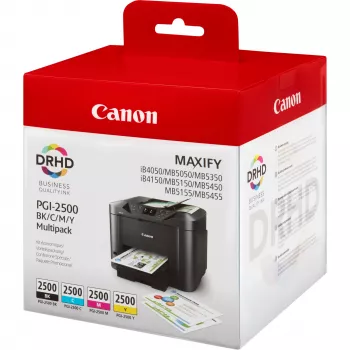 Μελανοδοχείο Canon PGI-2500 BK/C/M/Y συσκευασία 4 τεμ. pigment