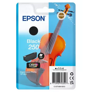 Epson 250 Violin Claria Photo HD Μελανοδοχείο 1 τεμ. Γνήσιο Μαύρο