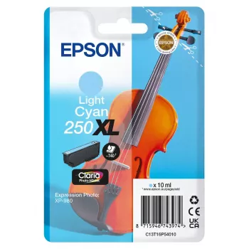 Epson Violin Claria Photo HD υψηλής (XL) απόδοσης Light Cyan Γνήσιο Μελανοδοχείο, 1 τεμ., 10 ml