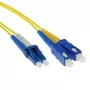 ACT καλώδιο patch οπτικών ινών LSZH Singlemode 9/125 OS2 duplex LC SC 15 μέτρων