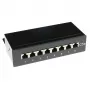 Επιτοίχιο θωρακισμένο κουτί patch panel 8 θυρών CAT5E ACT FA5001, 173×44×109 mm