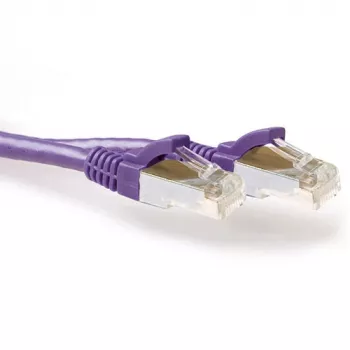 ACT Μωβ 7,00 μέτρα SFTP CAT6A Patch καλώδιο snagless με βύσματα RJ45