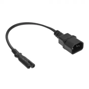 Καλώδιο τροφοδοσίας C14 - C7 μαύρο 0,2 m ACT AK5248 250V 2,5A