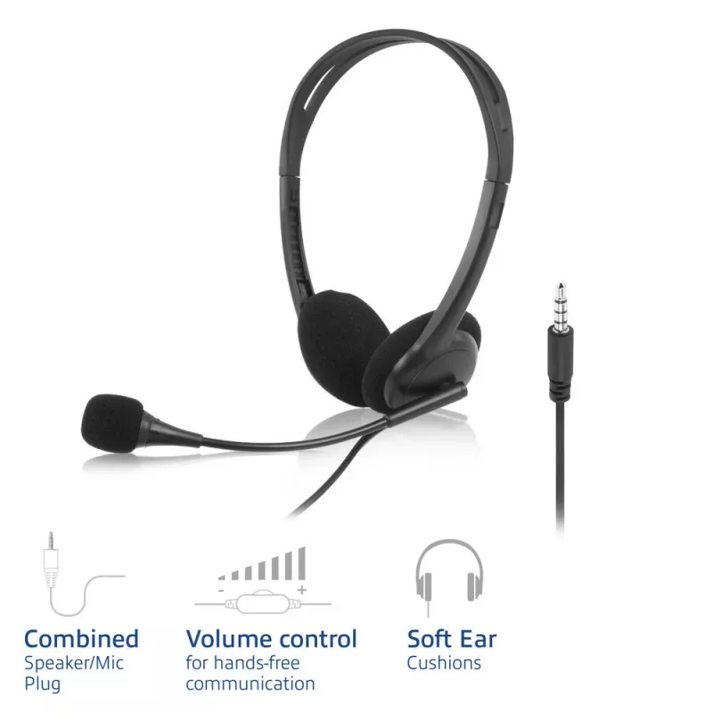 ACT Headset με υποδοχή ήχου 3,5 mm