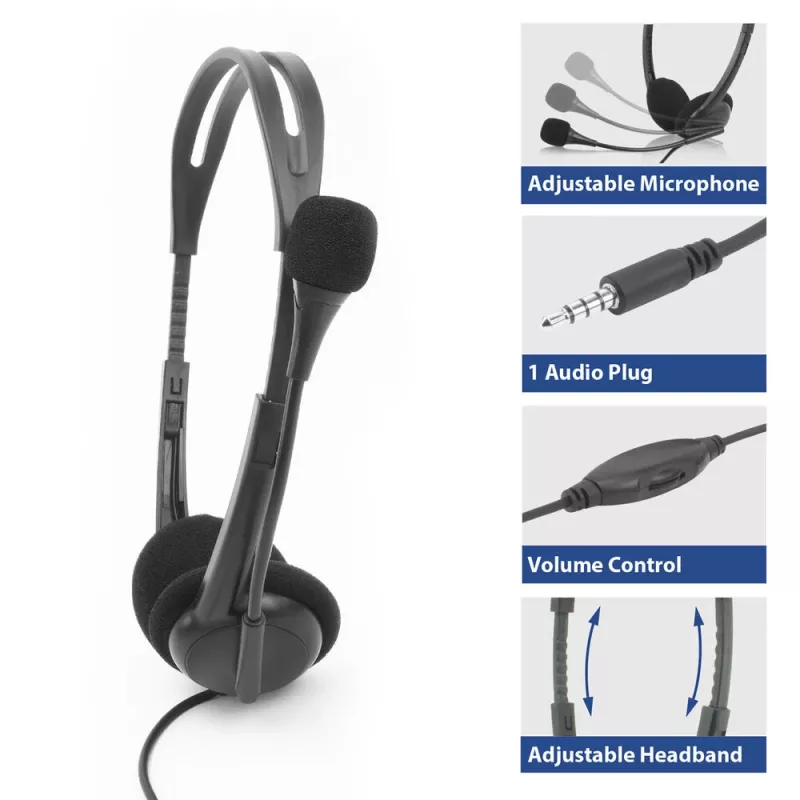 ACT Headset με υποδοχή ήχου 3,5 mm