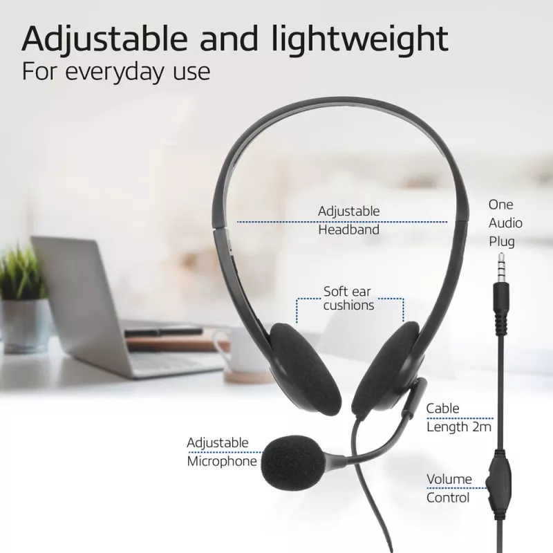 ACT Headset με υποδοχή ήχου 3,5 mm