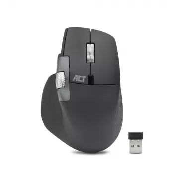 ACT AC5147 ασύρματο ποντίκι, Bluetooth/USB, Silent Click, 4800 DPI, γκρι