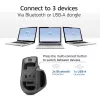 ACT AC5147 ασύρματο ποντίκι, Bluetooth/USB, Silent Click, 4800 DPI, γκρι