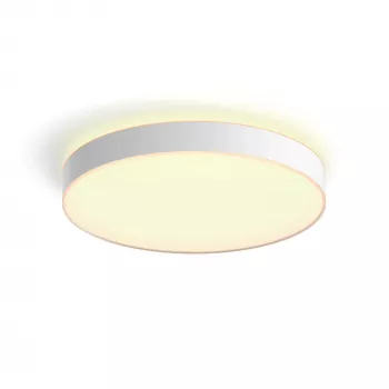 Philips Hue White ambience Enrave εξαιρετικά μεγάλο φωτιστικό οροφής, έξυπνο φωτιστικό οροφής, Bluetooth, λευκό, LED, μέταλλο, μη αντικαταστάσιμος λαμπτήρας