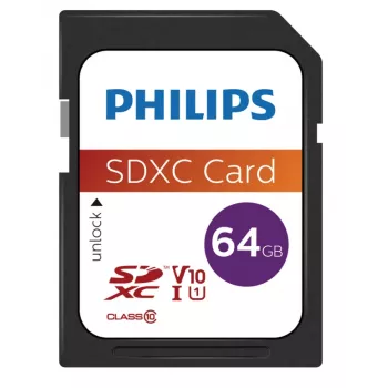 Μνήμη Flash Philips 64GB SDXC UHS-I FM64SD55B