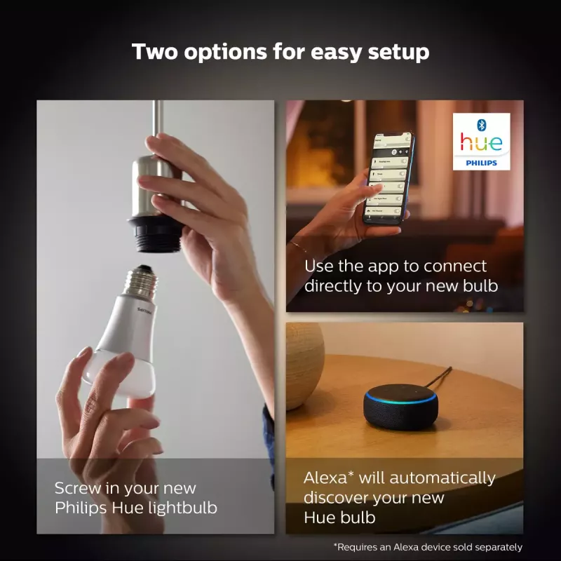 Philips Hue White A60 – E27 έξυπνος λαμπτήρας – 800 (2-pack)