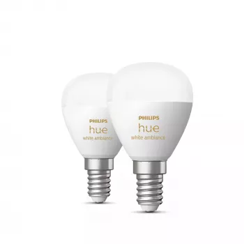 Philips Hue White Ambiance Lustre – Έξυπνος λαμπτήρας E14 – (συσκευασία 2 τεμ.)