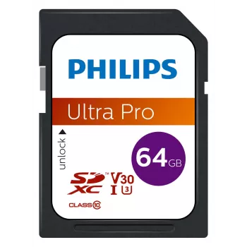 Μνήμη flash Philips 64 GB SDXC UHS-I Class 10 FM64SD65B