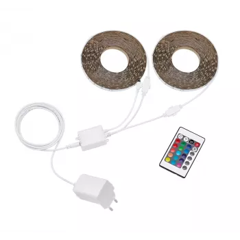 Σετ λωρίδας LED Philips RGB, 30 m, 230 V, dimmable, IP20, με τηλεχειριστήριο