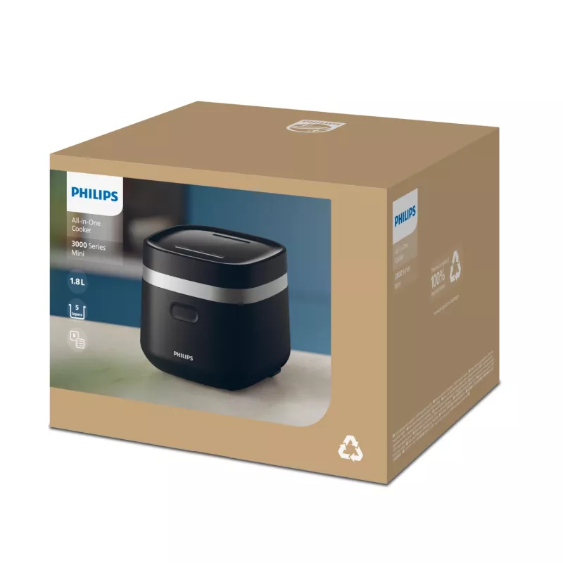 Philips 3000 series HD3090/80 ηλεκτρική χύτρα ταχύτητας μαύρο 436 W