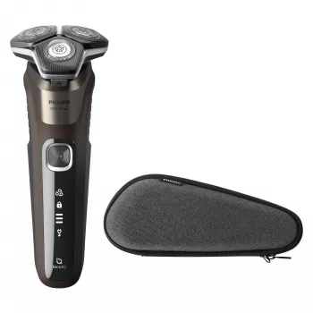 Philips SHAVER Series 5000 S5886/30 ανδρικό ξυραφάκι περιστροφικό trimmer μαύρο, καφέ