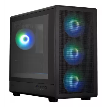 Κουτί υπολογιστή M5 μαύρο mATX Mini Tower μαύρο
