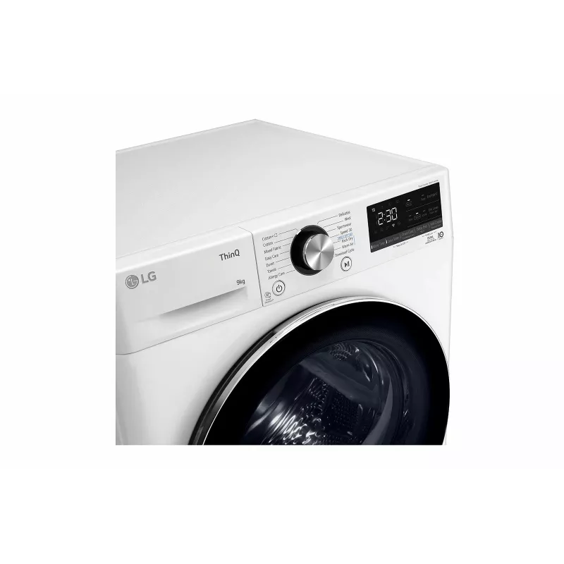LG RH90V9AV2N στεγνωτήριο ρούχων ελεύθερης τοποθέτησης μπροστινής φόρτωσης 9 kg λευκό