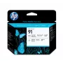 HP 91 Φωτογραφικό Μαύρο και Ανοιχτό Γκρι DesignJet Κεφαλή εκτύπωσης, HP DesignJet Z6100 Σειρά εκτυπωτών, Θερμική εκτύπωση inkjet, Μαύρο, Σιγκαπούρη, 28 mm, 143 mm