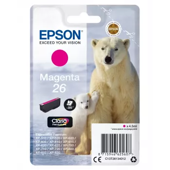 Epson Eisbär Μεμονωμένη συσκευασία Magenta 26 Claria Premium Ink