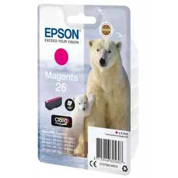 Epson Eisbär Μεμονωμένη συσκευασία Magenta 26 Claria Premium Ink