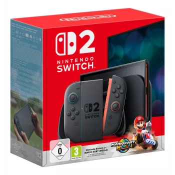 Nintendo Switch 2 + Mario Kart World φορητή κονσόλα παιχνιδιών 20,1 cm (7,9″) 256 GB οθόνη αφής Wi-Fi μαύρο
