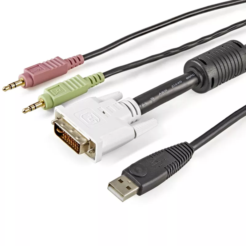 StarTech.com 1,8 m Καλώδιο KVM USB DVI 4 σε 1 με ήχο και μικρόφωνο