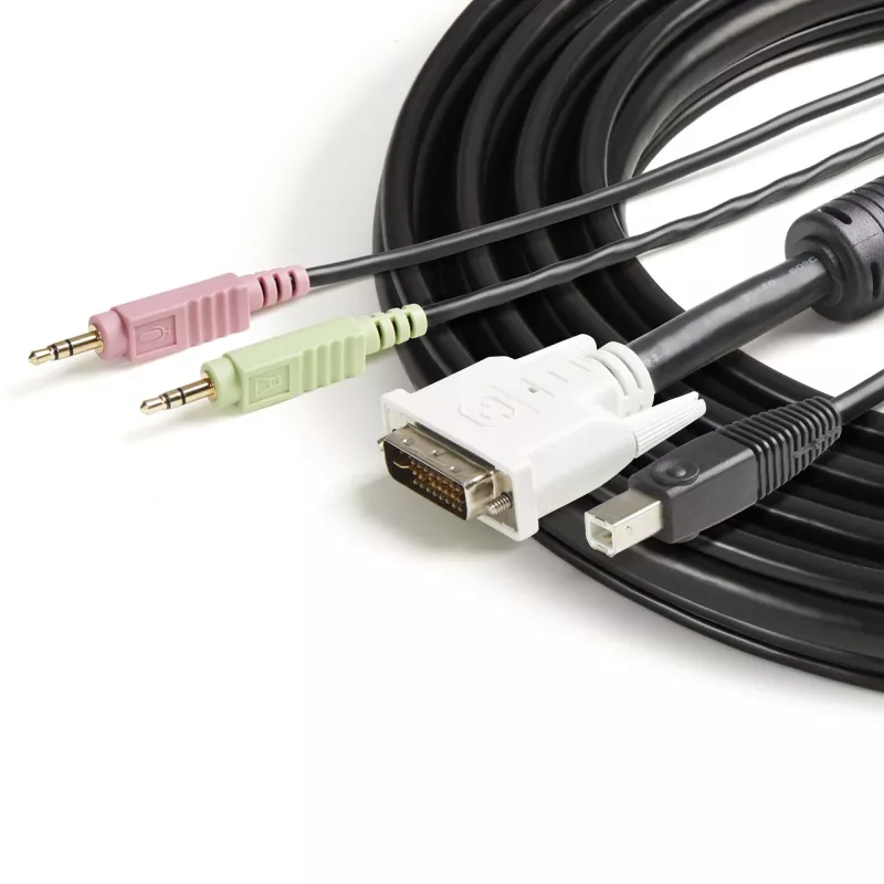 StarTech.com 1,8 m Καλώδιο KVM USB DVI 4 σε 1 με ήχο και μικρόφωνο