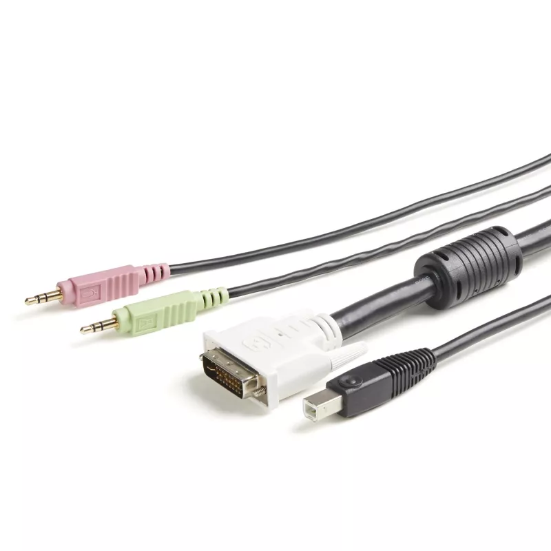 StarTech.com 1,8 m Καλώδιο KVM USB DVI 4 σε 1 με ήχο και μικρόφωνο