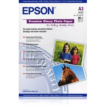 Epson Premium Glossy Photo Paper, DIN A3, 255g/m², 20 φύλλα