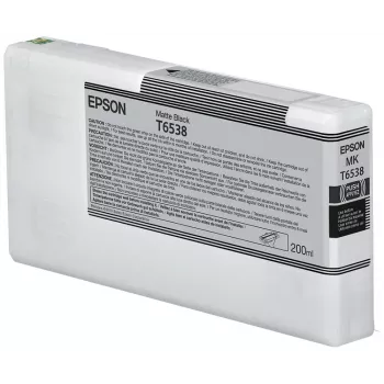 Epson T6538 ματ μαύρο μελάνι (200ml), ματ μαύρο, μελάνη pigment, 200 ml, 1 τεμ.