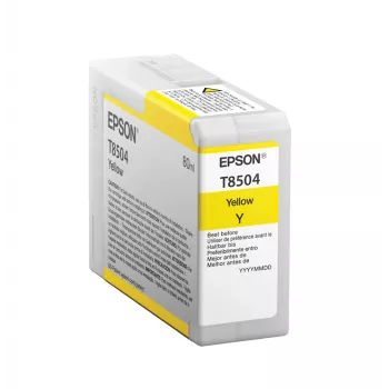 Epson μεμονωμένη συσκευασία κίτρινο T850400, κίτρινο, μελάνη pigment, 80 ml, 1 τεμ.