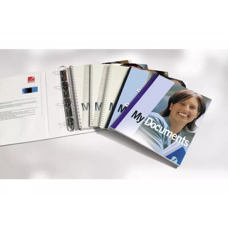GBC Filestrip WireBind & ClickBind PVC, λευκό, πολυβινυλοχλωρίδιο (PVC), A4, 245 g, 100 τεμ., Αίγυπτος