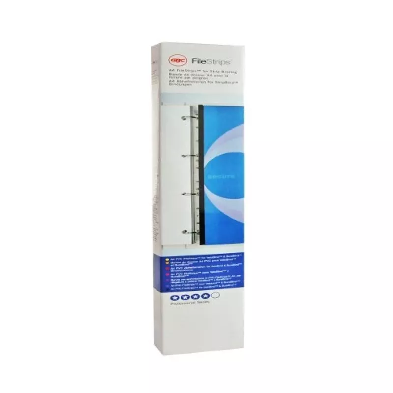 GBC Filestrip WireBind & ClickBind PVC, λευκό, πολυβινυλοχλωρίδιο (PVC), A4, 245 g, 100 τεμ., Αίγυπτος